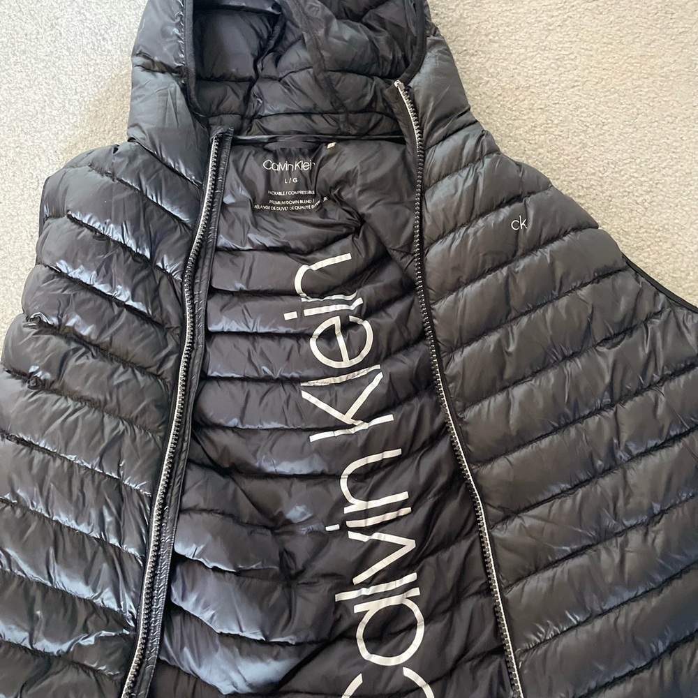 Calvin Klein Charcoal Quilted Vest